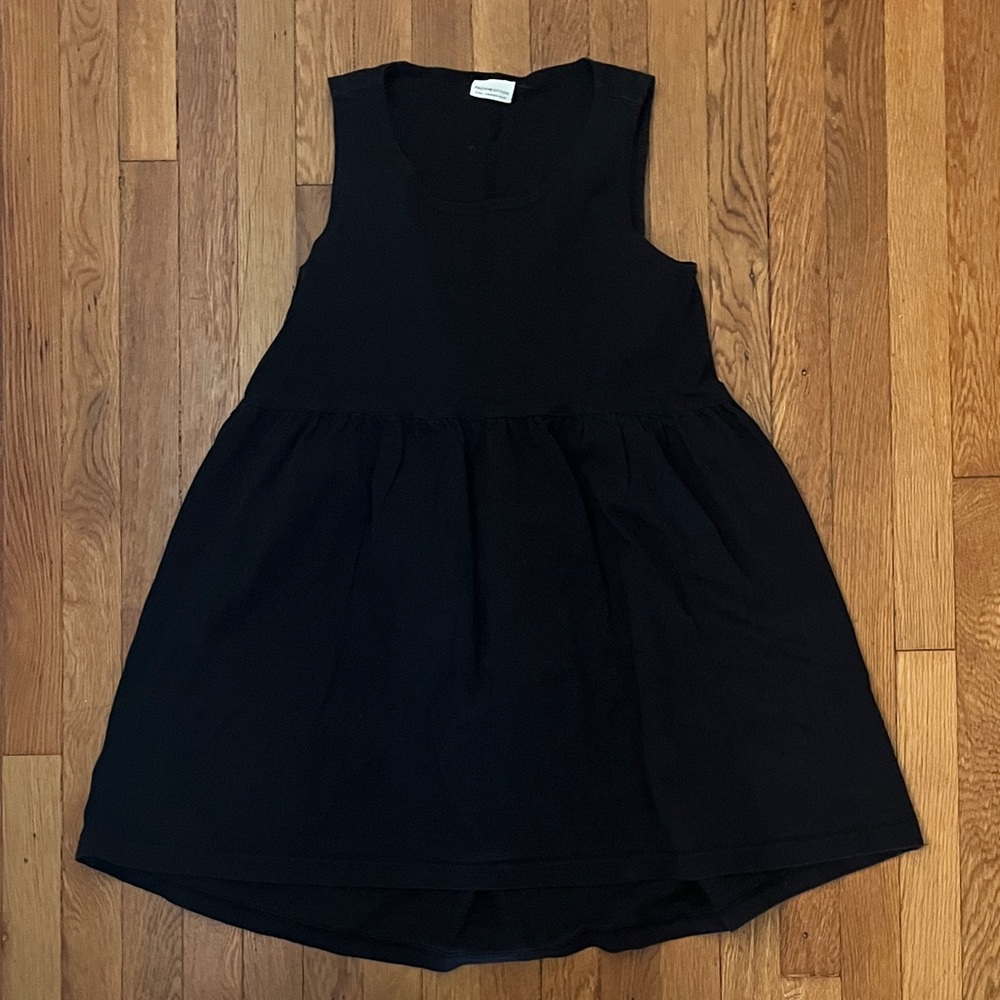 Bryn Walker Pacific Cotton Black Cotton Dress Cover up Tunic